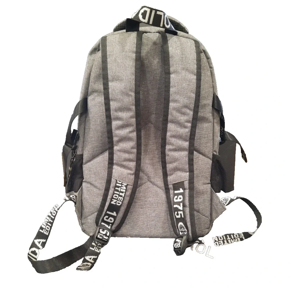 Aolida 1975 Limited Edition Backpack 18” Gray Black Lots of compartments
